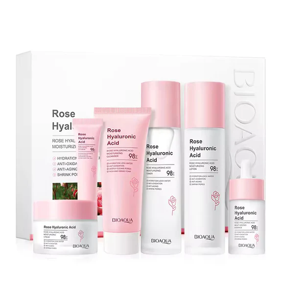 Rose Hyaluronic Acid Skincare Set